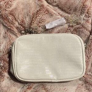 Mary Kay Chic White Croc-Embossed  Handbag Bag
